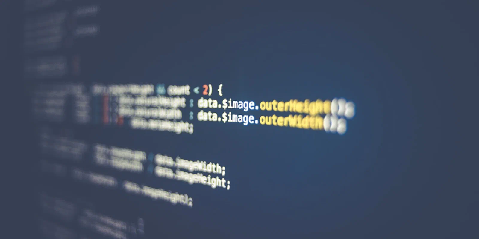 Computer code displayed on a screen